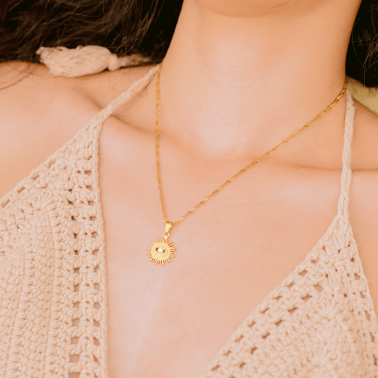 Mimi Femme Necklaces Solara Gold Necklace