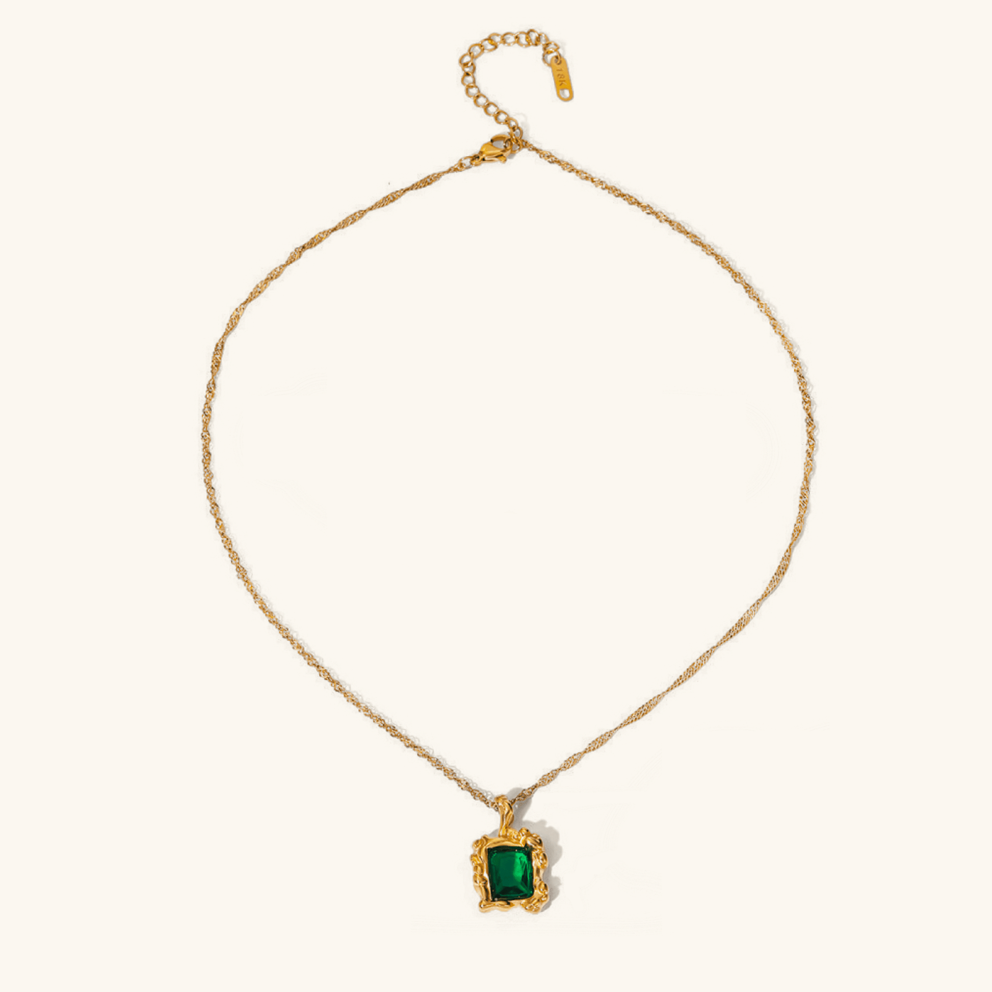 Mimi Femme Necklaces Solenne Emerald Necklace