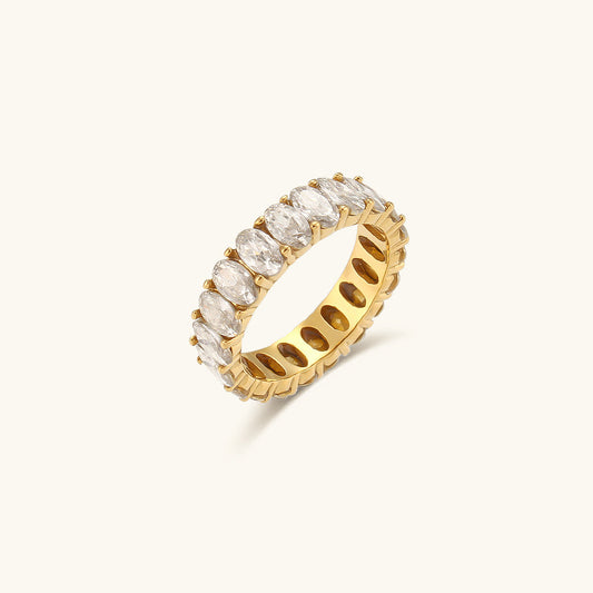 Mimi Femme Rings Aria Diamond Simulant Gold Ring