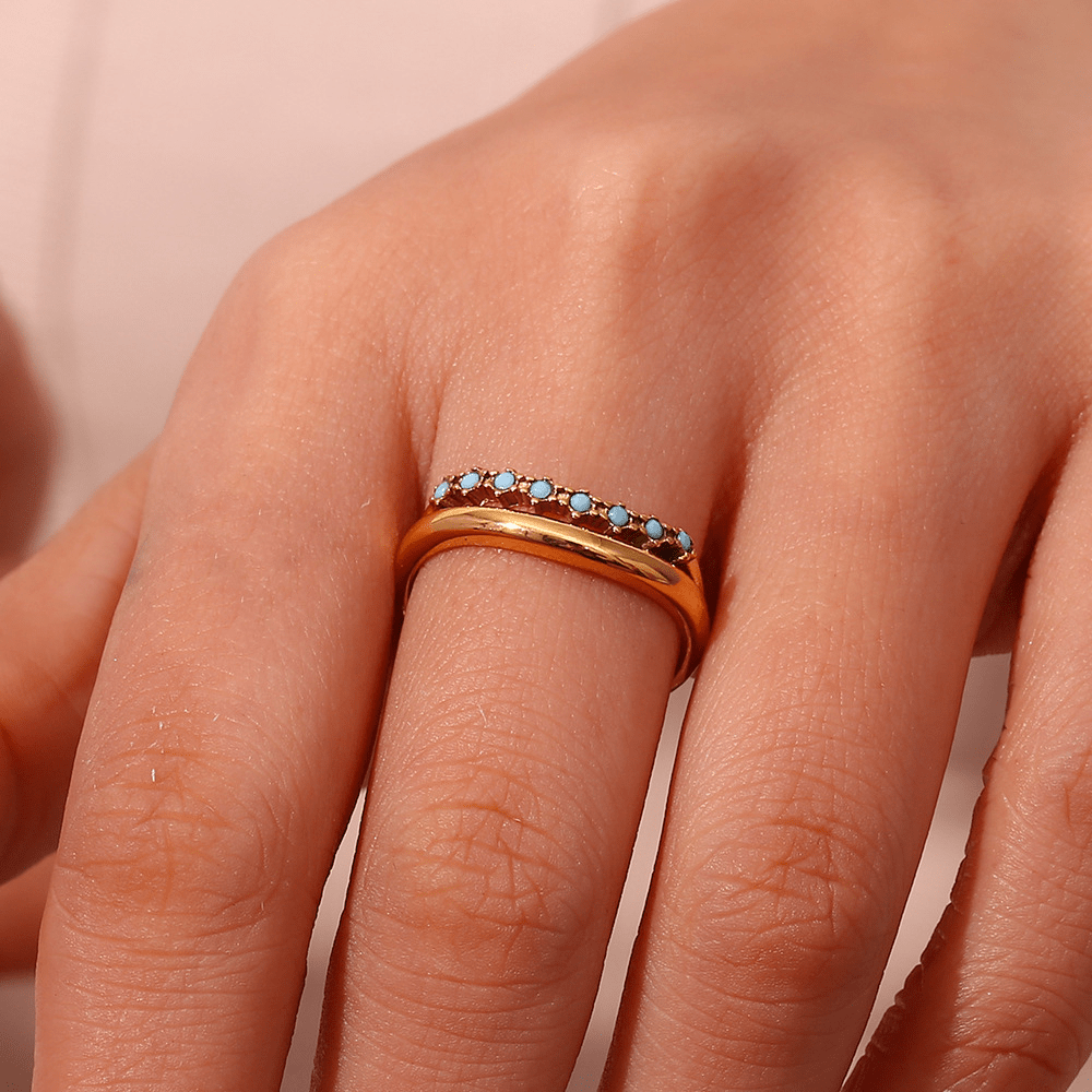 Mimi Femme Rings Colette Diamond Simulant Gold Ring