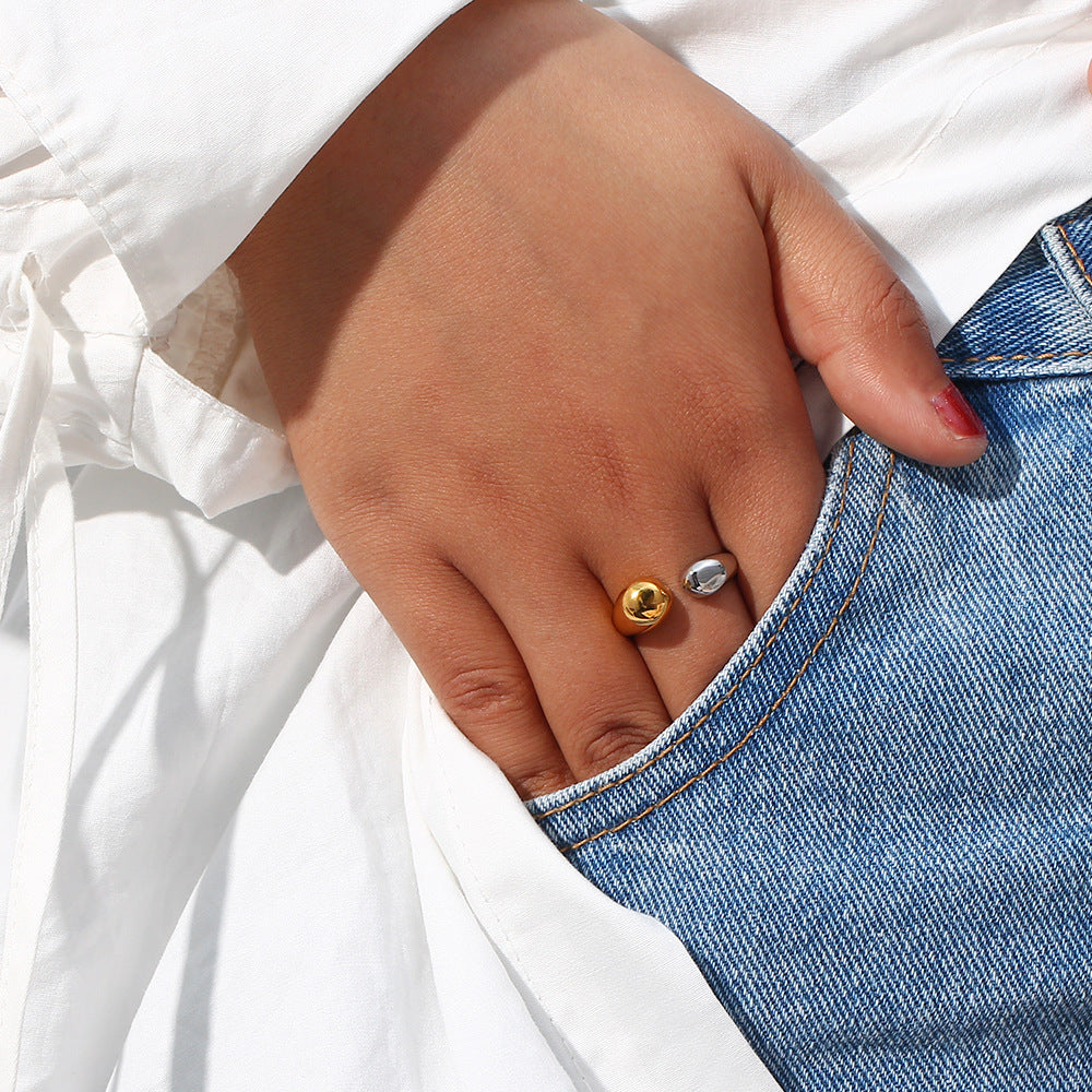 Mimi Femme Rings Jenna Two Tone Gold Ring