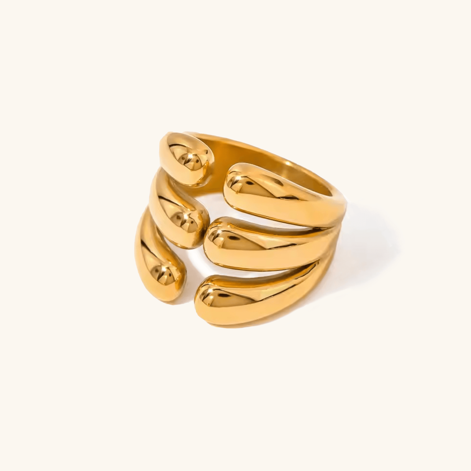 Mimi Femme Rings Juliet Layered Gold Ring