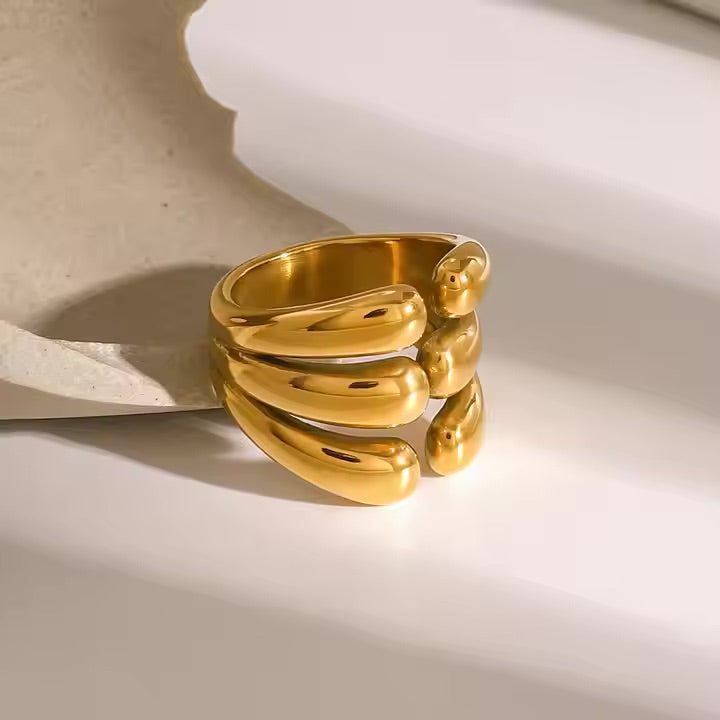 Mimi Femme Rings Juliet Layered Gold Ring