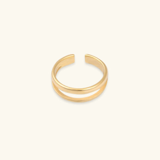 Mimi Femme Rings Laurenna Layered Gold Ring