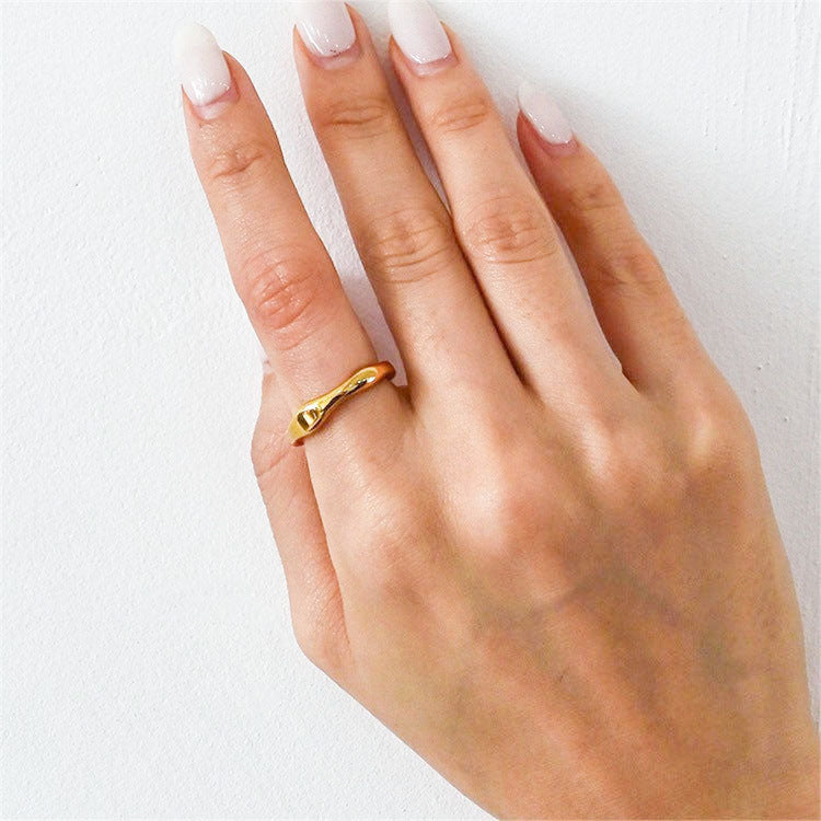 Mimi Femme Rings Lyra Gold Stacker Ring