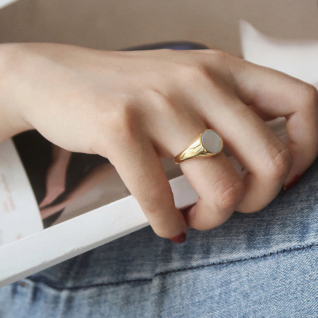 Mimi Femme Rings Melisande Pearl Gold Ring