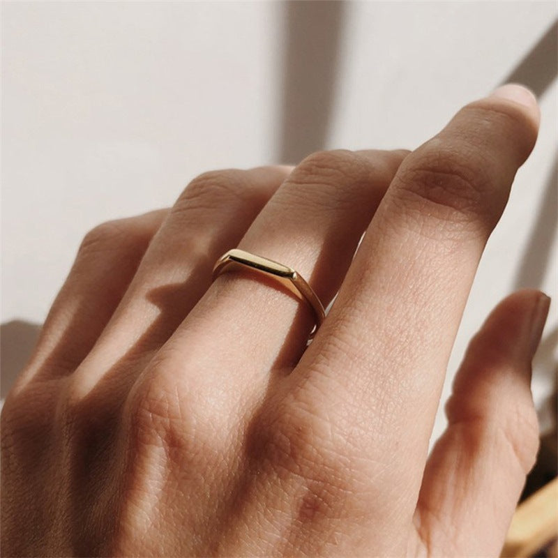 Mimi Femme Rings Sandra Geometric Gold Ring