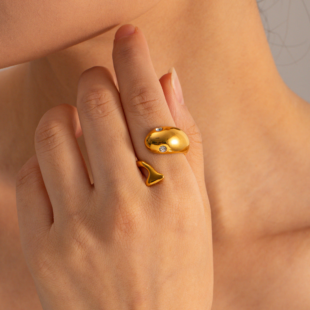 Mimi Femme Rings Sara Gold Serpent Ring