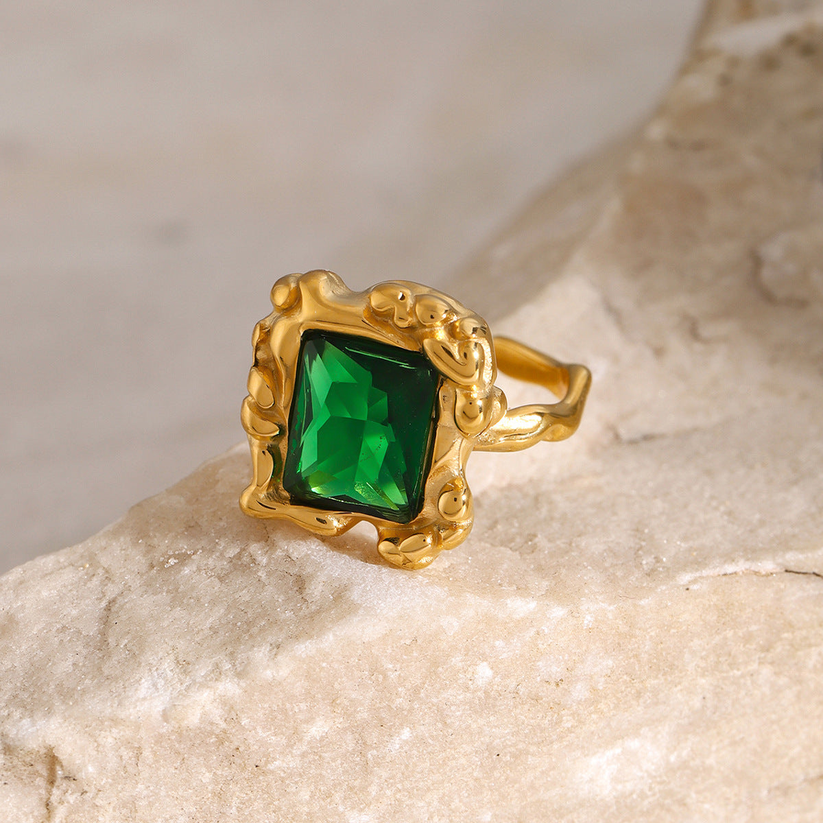 Mimi Femme Rings Thalina Emerald Ring