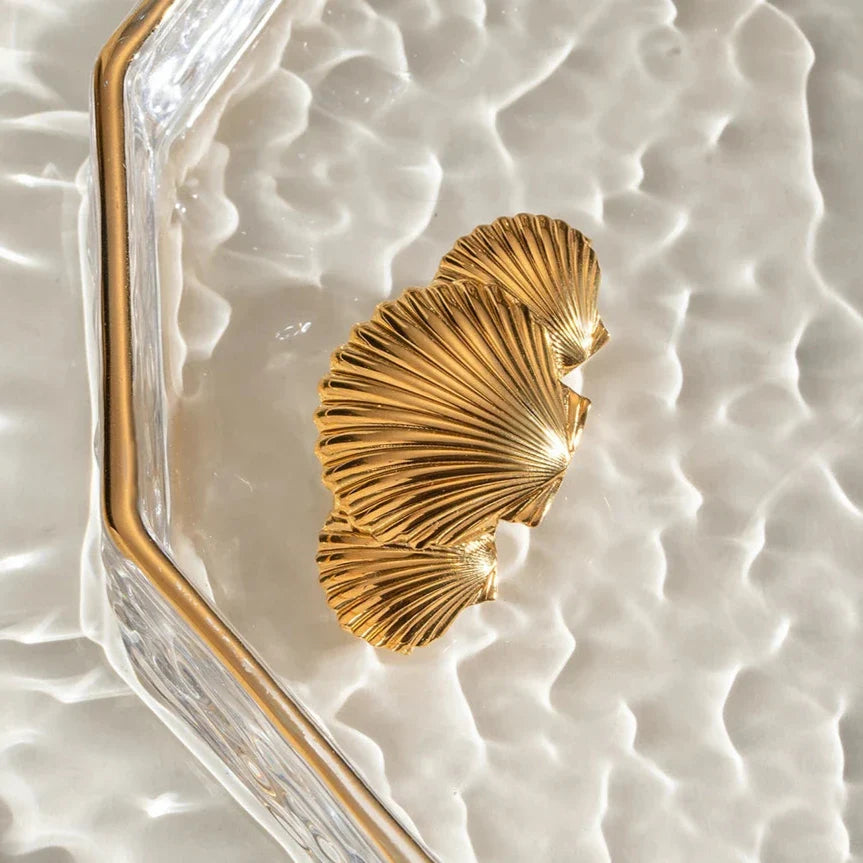 Mimi Femme Tidal Sea Shell Gold Hair Clip