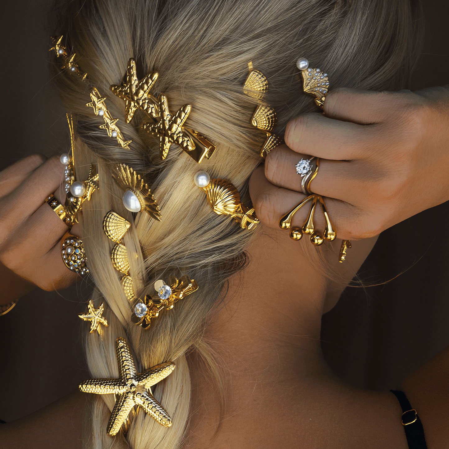 Mimi Femme Tidal Treasures Gold Hair Clip