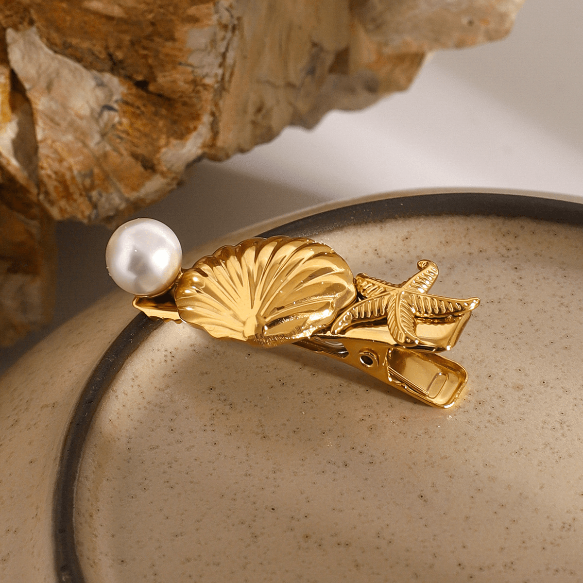 Mimi Femme Tidal Treasures Gold Hair Clip