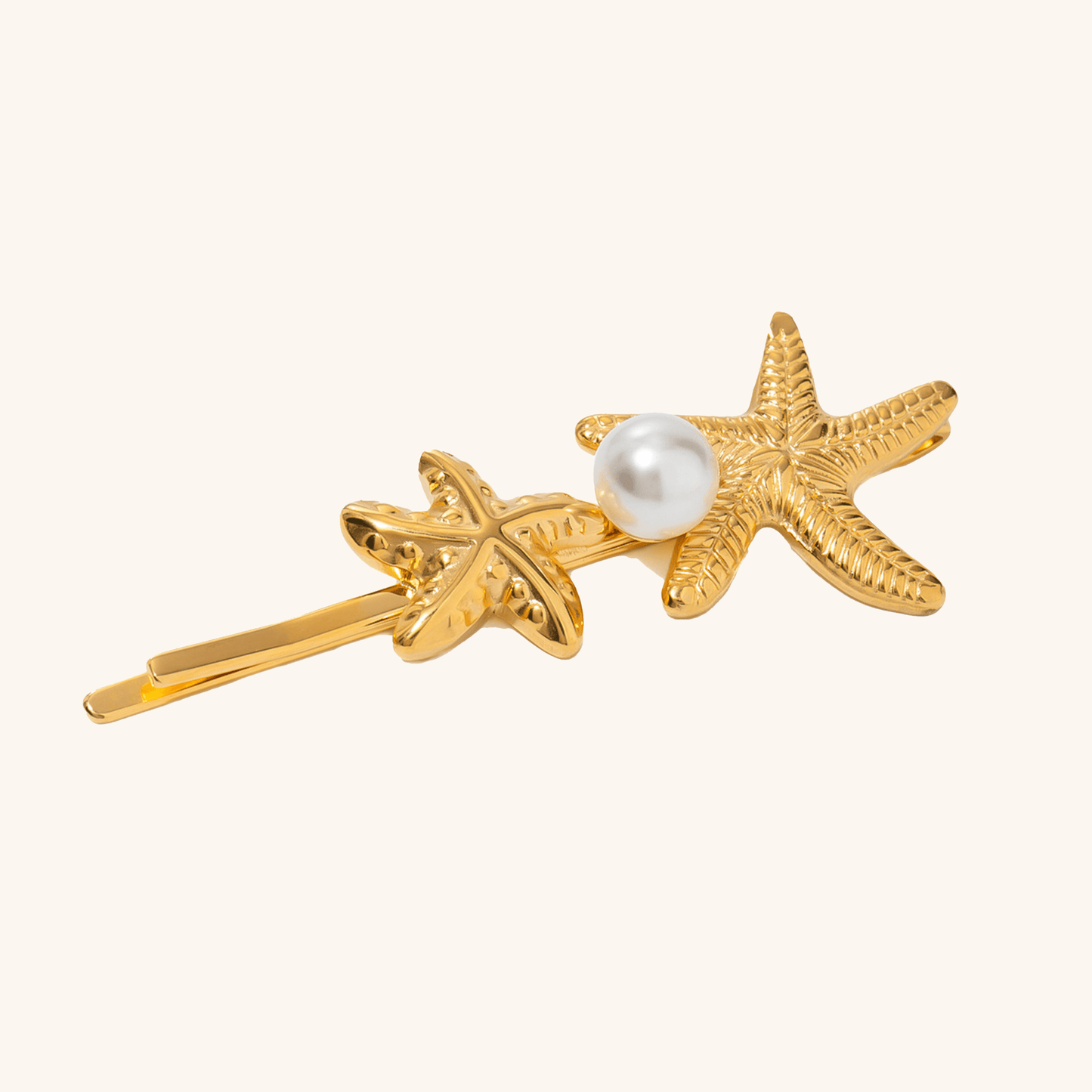 Mimi Femme Twin Starfish Freshwater Pearl French Pin