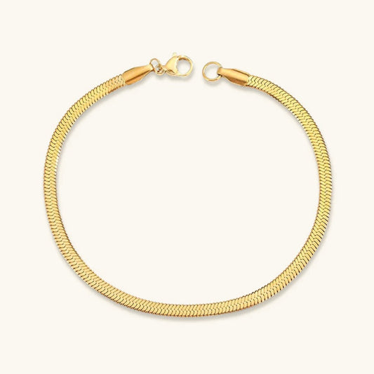 Mimi Femme Zephyra Gold Herringbone Bracelet