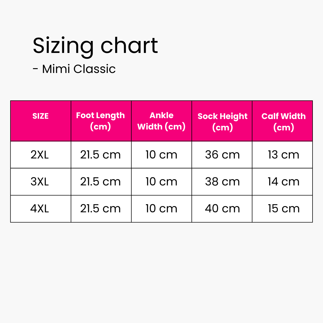 Mimi Classic – Wide Compression Socks for Women | Swelling, Circulation & Leg Pain Relief
